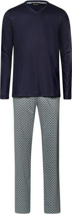 Hanro Night And Day Cotton V-Neck Pajama Set in Grey Gems Print at Nordstrom, Size Xx-Large