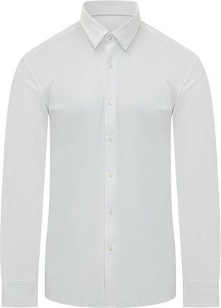 HUGO BOSS White Regular Solid Shirt
