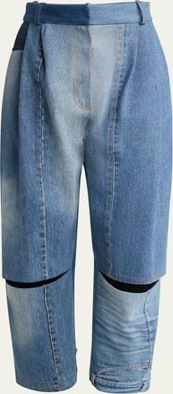 A.W.A.K.E. Cutout Upcycled Denim Jeans