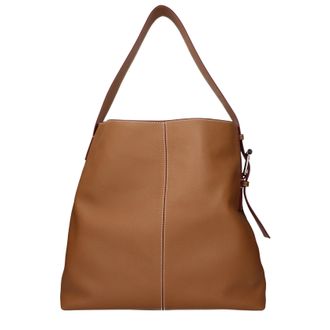 Alexander McQueen Alexander McQueen Damens Umh&auml;ngetasche mit T-Steg aus braunem Leder