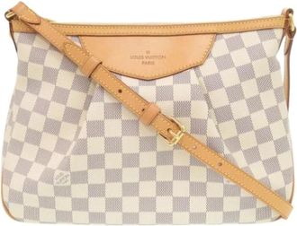 Louis Vuitton Pre-owned Cross Body Bags, female, White, Size: ONE SIZE Pre-owned Damier Azur Shoulder Bag
