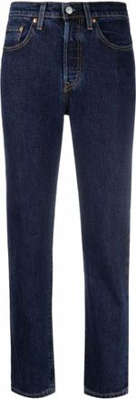Levi's 501 Crop Salasa Stonewash - Dames - Slim Fit Jeans - Blauw - W30 L28 - Jeans