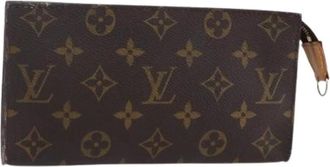 Louis Vuitton Pre-owned Clutches, female, Brown, Size: ONE SIZE Pre-owned Canvas Clutch
