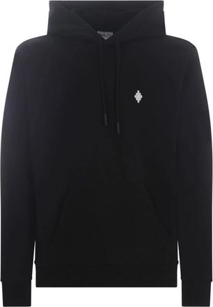 Marcelo Burlon Felpa - Heren - Hoodies - Zwart - S - Hoodies & sweatvesten