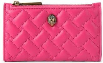 Kurt Geiger Kensington Quilted Leather Bifold Wallet in Open Pink at Nordstrom Rack