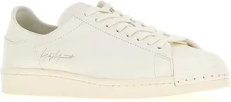 Yohji Yamamoto Unisex White Leather Y3 Superstar Sneakers Offwhite