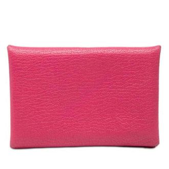 Herm&egrave;s Pre-owned Wallets, female, Pink, Size: ONE SIZE Pre-owned Card Holder