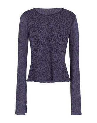 8 by YOOX SEMI-SHEER LACE TOP