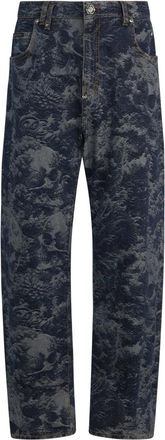 Philipp Plein Beach Boy Fit Jeans - Heren - Regular Fit Jeans - Blauw - W33 - Denim - Jeans