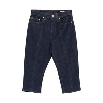 Jacquemus Cropped Jeans, female, Blue, Size: W27 Capri de-N&icirc;mes Denim Pants