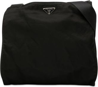 Prada Pre-owned Prada Tessuto Zip Top Crossbody Unisex VCJDDTFEV7QG215U