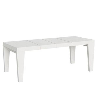Itamoby Itamoby - Tavolo Da Pranzo Allungabile - Spimbo Premium - Colore: Bianco Frassino - Dimensioni: 90x160/264