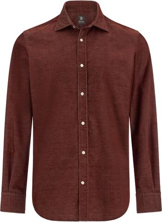 Boggi Milano velvet shirt - Red