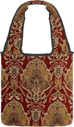 Generic 871248_1 Reversible Canvas Shoulder Tote - Double-Sided Print, 12oz Cotton, 27cm Drop, Fold-Flat Bag for Travel, Shopping, Street Outings