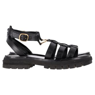 Celine Celine Clea Gladiator Sandalen in Zwart Leer