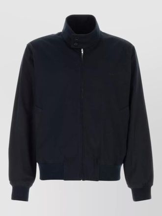 A.P.C. cotton jacket high collar ribbed trims