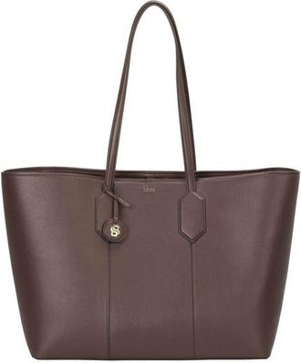 BOSS Liriel Faux Leather East/West Shopper Bag in Brown at Nordstrom