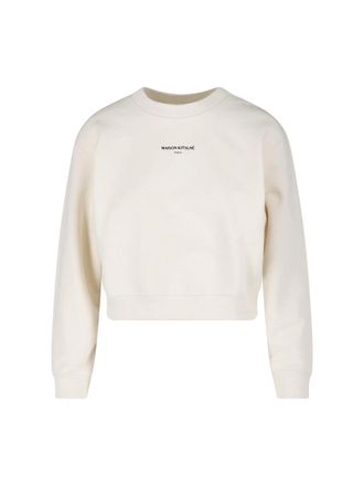 Maison Kitsun&eacute; Felpa Girocollo Logo