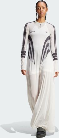 adidas Originals ADIDAS Originals Womens Atlanta Sublimation Print Dress - White Polyamide - Size X-Large