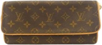 Louis Vuitton Pre-owned Cross Body Bags, female, Brown, Size: ONE SIZE Pre-owned Pochette Twin GM
