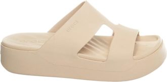 Crocs Schoenen, Dames, Beige, 41 EU, Getaway Platform H-Strap