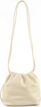 Fabiana Filippi Tassen, Dames, Beige, ONE Size, Leer, Leren Schoudertas