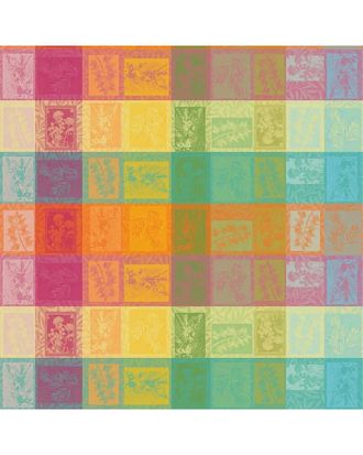 GARNIER-THIEBAUT Mille Vegetaux Arc En Ciel French Tablecloth