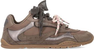 Pinko Yulia Brown Sneakers With Mesh Insert