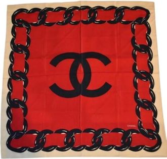 Chanel Pre-owned Scarves, female, Multicolor, Size: ONE SIZE Pre-owned Vintage Scarf