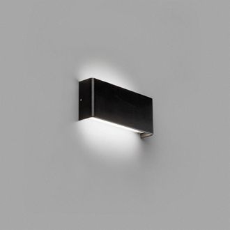Netlighting Nash Integrated LED Flush Wall Light Wall Light Black 3000K