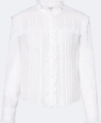 Isabel Marant Lonzie embroidered cotton voile blouse