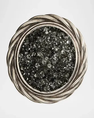 Ralph Lauren Collection Antiqued Twisted-Frame Pyrite Brooch