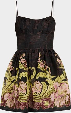 Cara Cara Alba Floral Fit-And-Flare Mini Dress