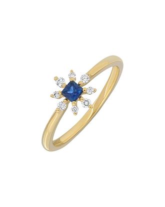 Bony Levy 18K 0.28 ct. tw. Diamond & Sapphire Ring