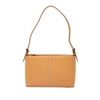 Burberry Tweedehands Leren Schoudertas