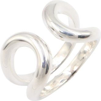Herm&egrave;s Silver Silver 925 Band Ring (Pre-Owned)