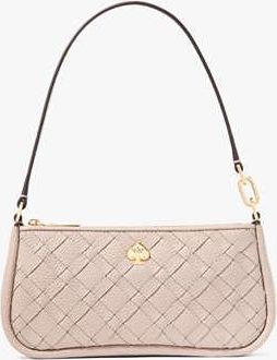 Kate Spade New York Kayla Woven Leather Convertible Wristlet