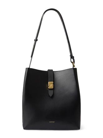 SOEUR Bello Black Leather Handbag