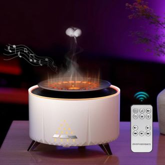 OEM Difusor De Aceites Esenciales Con Altavoz Bluetooth, Humidificador De Aire De 350 Ml, Difusor De Aceites Esenciales Inal&aacute;mbrico Con Cuatro Sonidos Nat