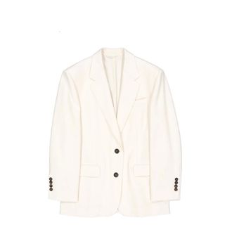 Brunello Cucinelli Blazer Jacket - female - Brunello Cucinelli - Blazers - White - M - Jackets