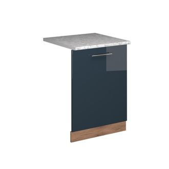 Vicco Panel Frontal Del Lavavajillas Fame-line, Azul Oscuro Alto Brillo, 60 Cm, Et M&aacute;rmol Vicco