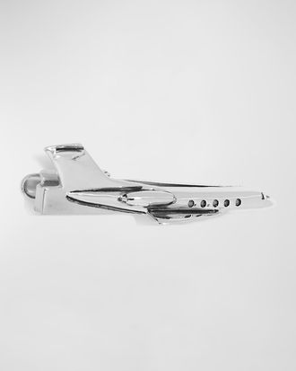 Cufflinks Inc. Mens 3D Airplane Tie Clip