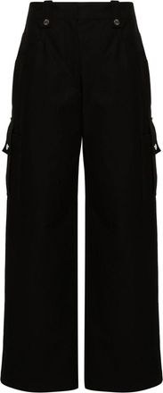 LVIR Wide-Leg Cotton Cargo Trousers - Womens - Cotton
