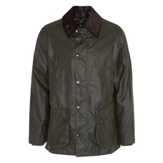 Barbour Jassen, Heren, Groen, 4Xs, Katoen, Gewaxte Archief Olijfjas