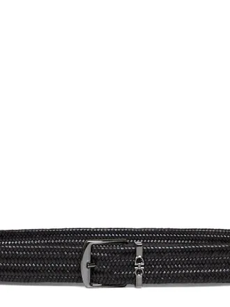 Ferragamo Woven Calf-Leather Belt - Brown
