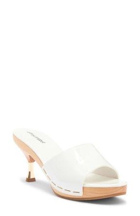 Jeffrey Campbell Cammie Platform Slide Sandal in White Patent at Nordstrom Rack, Size 8
