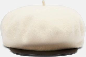 Valentino Cappello VLogo in lana con pelle