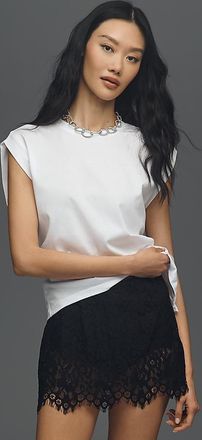 Sanctuary Pleated Muscle T-Shirt Top