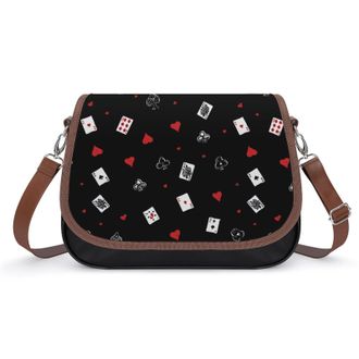 Generic Poker Crossbody Bags for Women Shoulder Messenger Bag Purse Handbags