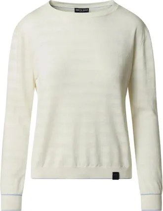 North Sails Truien & Vesten, Dames, Beige, L, Katoen, Top met wijde boothals van mesh
